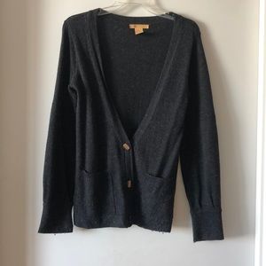 Tulle Charcoal Gray Cardigan
